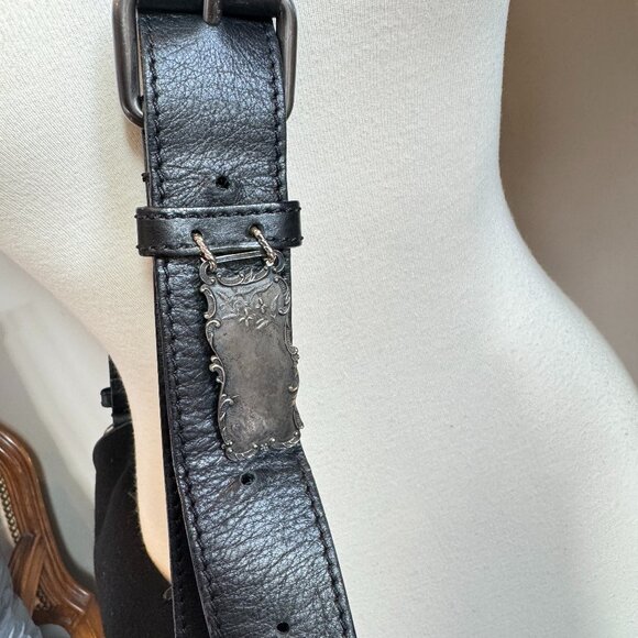 Bally 1851 Crossbody Sling Messenger Bag w/ Silver Tag - Picture 6 of 16